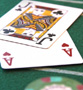 Blackjack Cards at a Fun Money Casino Party